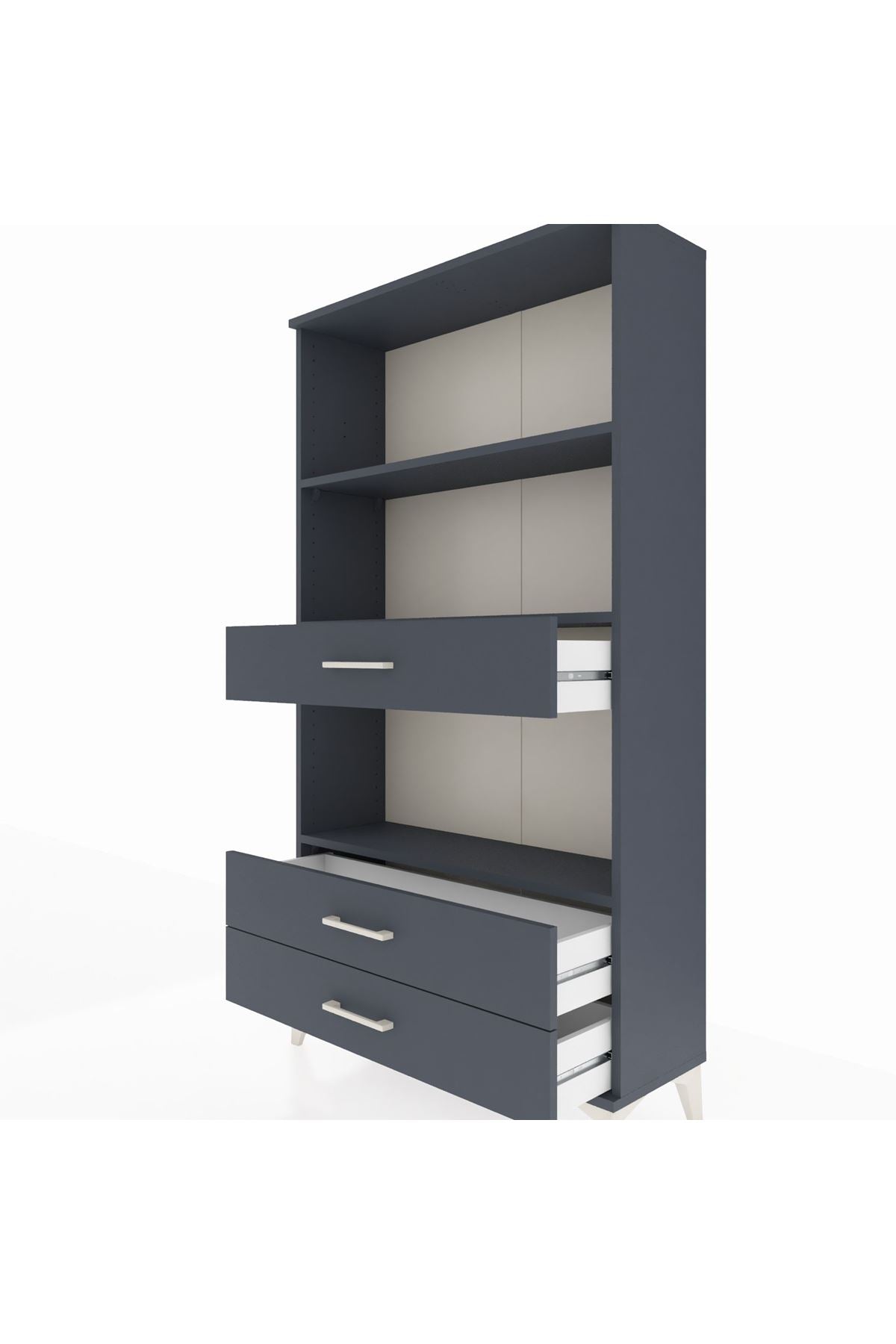 Arges Dolap 3 Raflı 3 Çekmeceli 88x30x163 - S21M086V5A