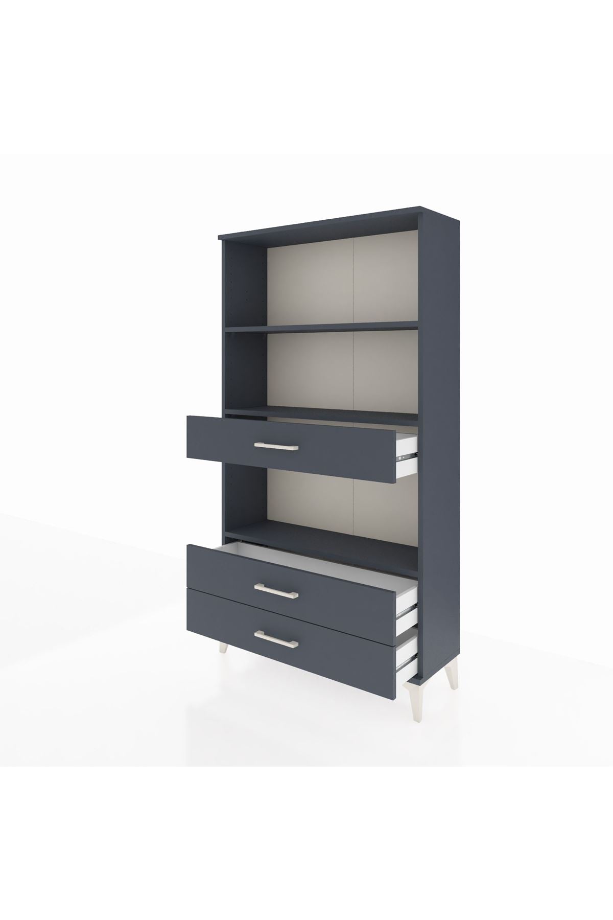 Arges Dolap 3 Raflı 3 Çekmeceli 88x30x163 - S21M086V5A