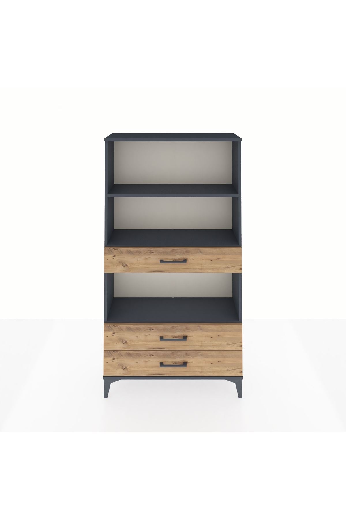Arges Dolap 3 Raflı 3 Çekmeceli 88x30x163 - S21M086V6A