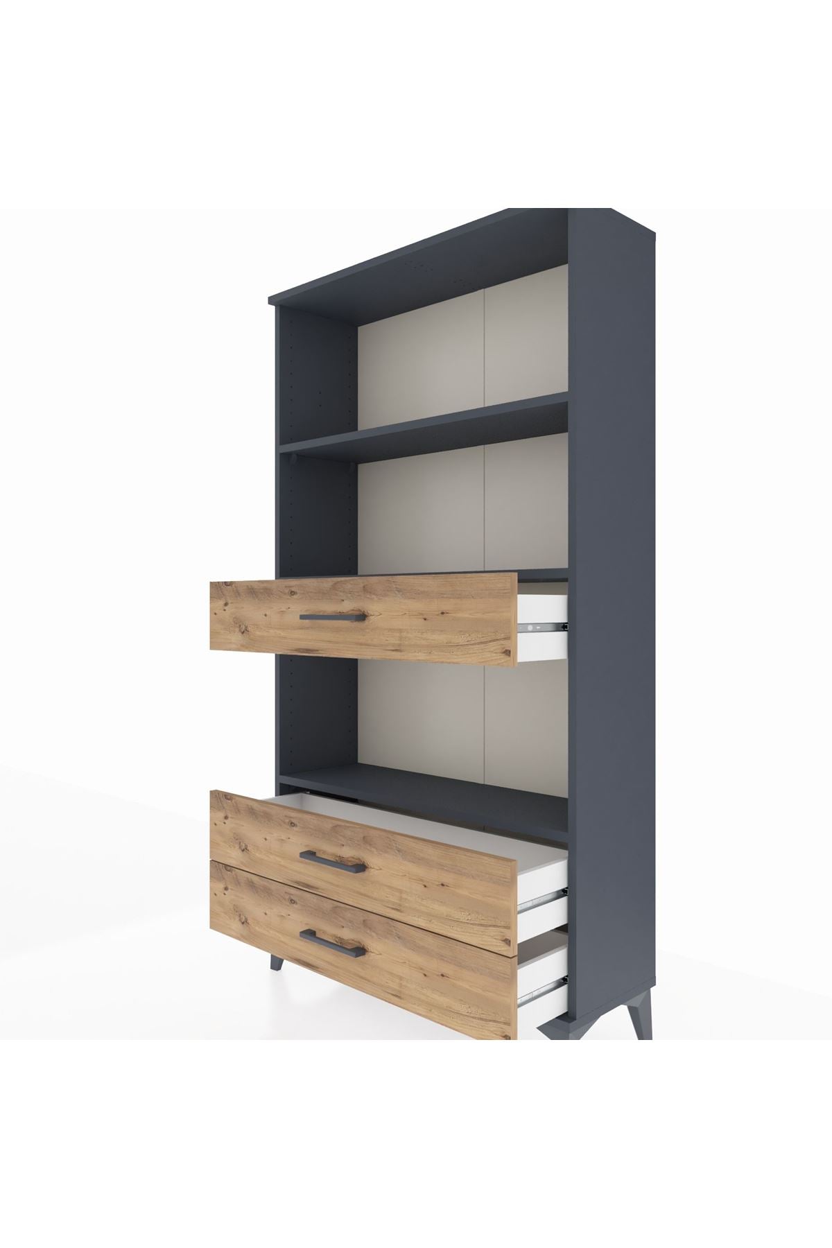 Arges Dolap 3 Raflı 3 Çekmeceli 88x30x163 - S21M086V6A