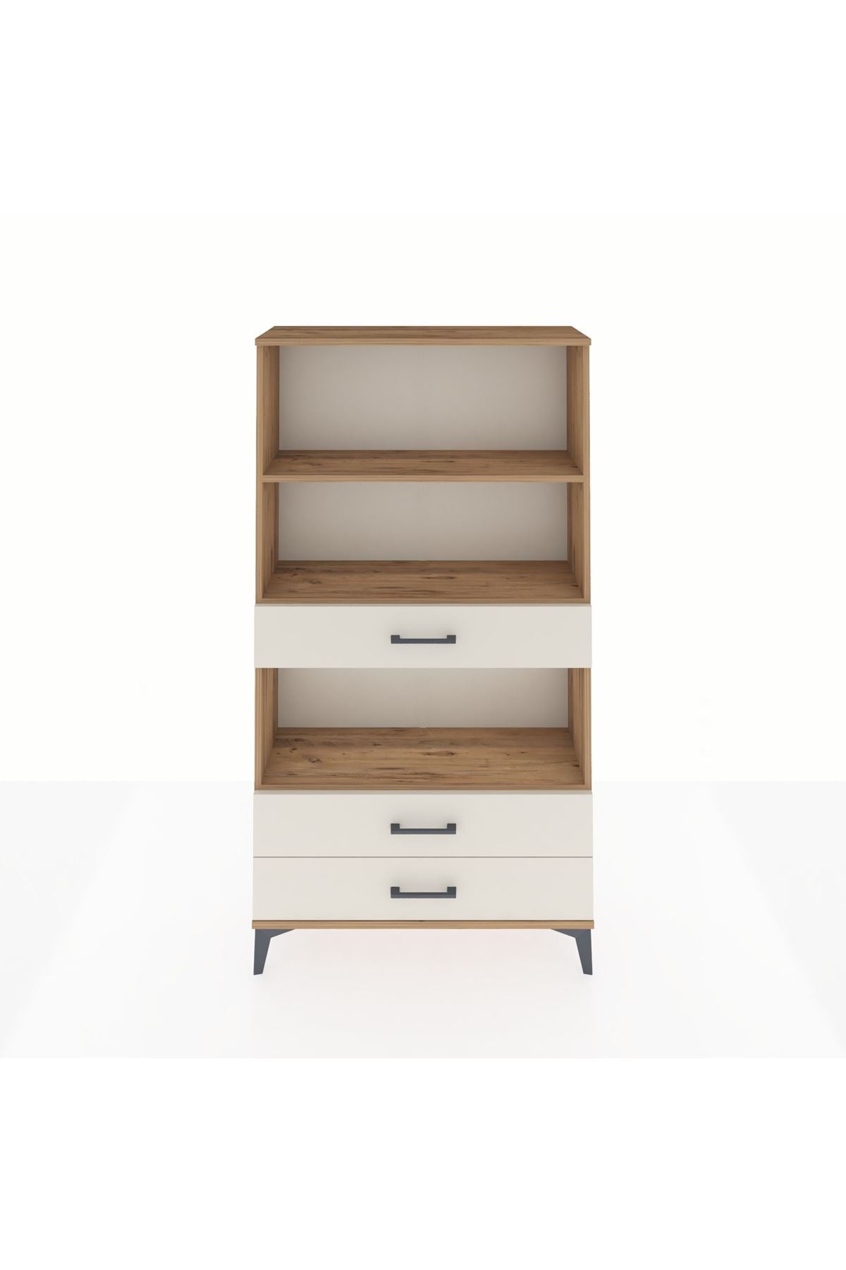 Arges Dolap 3 Raflı 3 Çekmeceli 88x30x163 - S21M086V7A