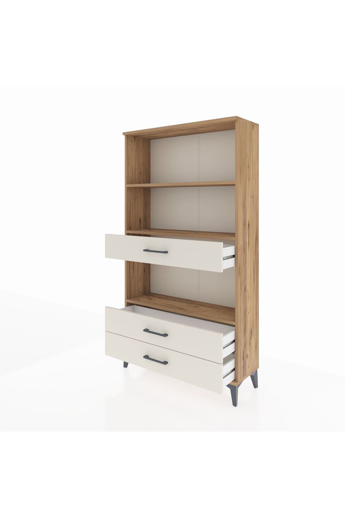 Arges Dolap 3 Raflı 3 Çekmeceli 88x30x163 - S21M086V7A