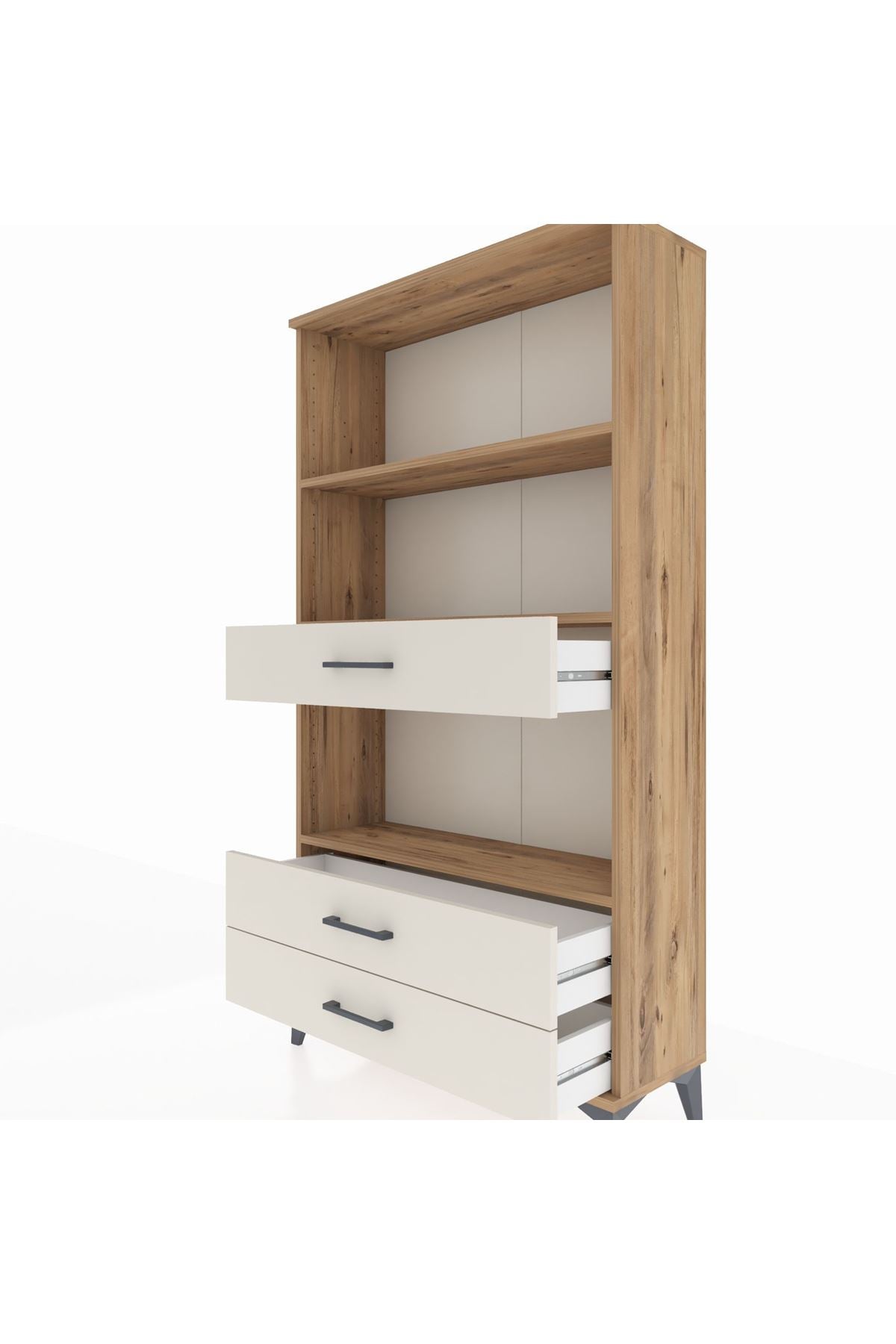 Arges Dolap 3 Raflı 3 Çekmeceli 88x30x163 - S21M086V7A