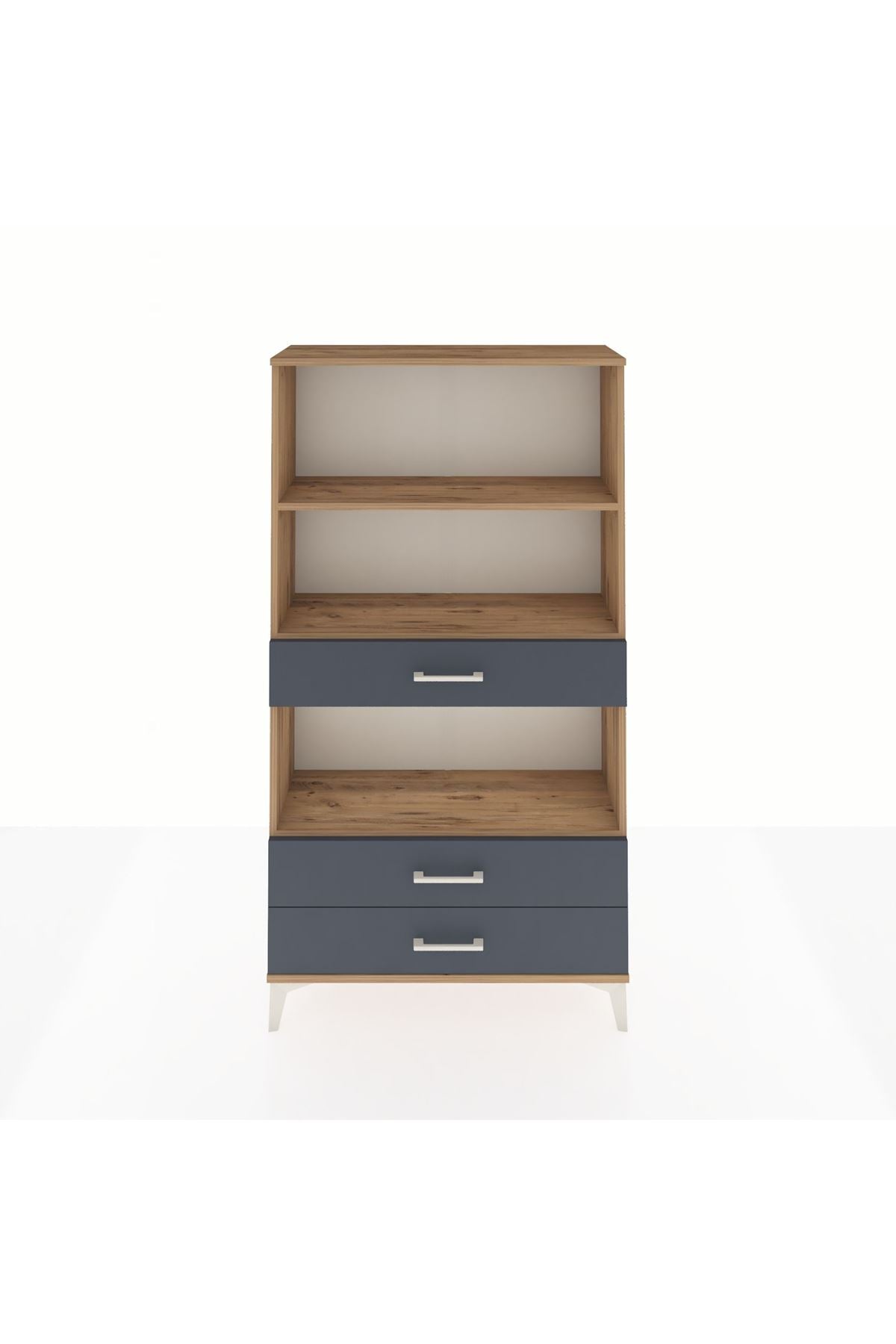 Arges Dolap 3 Raflı 3 Çekmeceli 88x30x163 - S21M086V8A