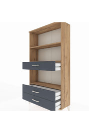 Arges Dolap 3 Raflı 3 Çekmeceli 88x30x163 - S21M086V8A