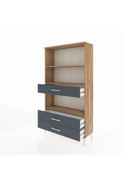 Arges Dolap 3 Raflı 3 Çekmeceli 88x30x163 - S21M086V8A