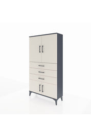 Arges Dolap 2 Raflı 3 Çekmeceli 4 Kapaklı 88x30x163 - S21M087V4A
