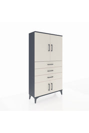 Arges Dolap 2 Raflı 3 Çekmeceli 4 Kapaklı 88x30x163 - S21M087V4A