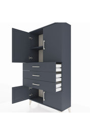 Arges Dolap 2 Raflı 3 Çekmeceli 4 Kapaklı 88x30x163 - S21M087V5A