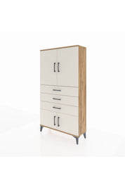 Arges Dolap 2 Raflı 3 Çekmeceli 4 Kapaklı 88x30x163 - S21M087V7A