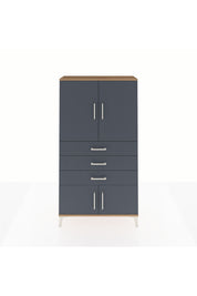 Arges Dolap 2 Raflı 3 Çekmeceli 4 Kapaklı 88x30x163 - S21M087V8A