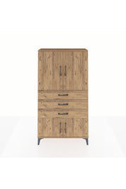 Arges Dolap 2 Raflı 3 Çekmeceli 4 Kapaklı 88x30x163 - S21M087V9A