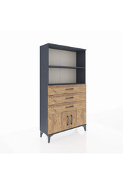 Arges Dolap 2 Raflı 3 Çekmeceli 2 Kapaklı 88x30x163 - S21M088V6A