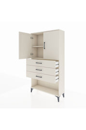 Arges Dolap 2 Raflı 3 Çekmeceli 2 Kapaklı 88x30x163 - S21M089V1A