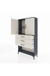 Arges Dolap 2 Raflı 3 Çekmeceli 2 Kapaklı 88x30x163 - S21M089V4A