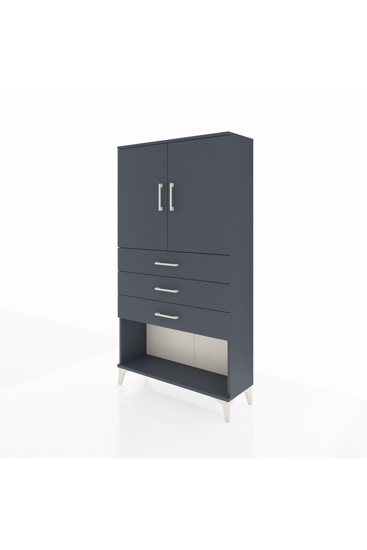 Arges Dolap 2 Raflı 3 Çekmeceli 2 Kapaklı 88x30x163 - S21M089V5A