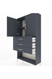 Arges Dolap 2 Raflı 3 Çekmeceli 2 Kapaklı 88x30x163 - S21M089V5A