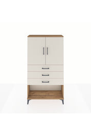 Arges Dolap 2 Raflı 3 Çekmeceli 2 Kapaklı 88x30x163 - S21M089V7A