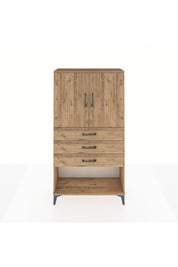 Arges Dolap 2 Raflı 3 Çekmeceli 2 Kapaklı 88x30x163 - S21M089V9A