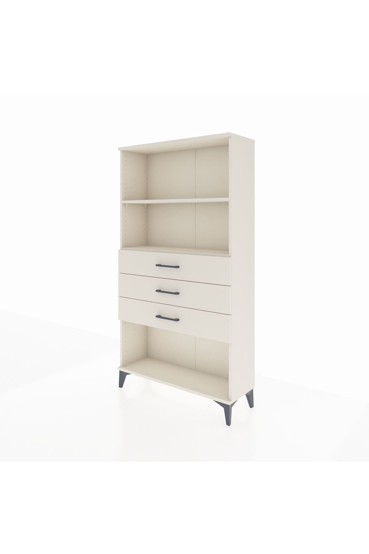 Arges Dolap 2 Raflı 3 Çekmeceli 88x30x163 - S21M090V1A