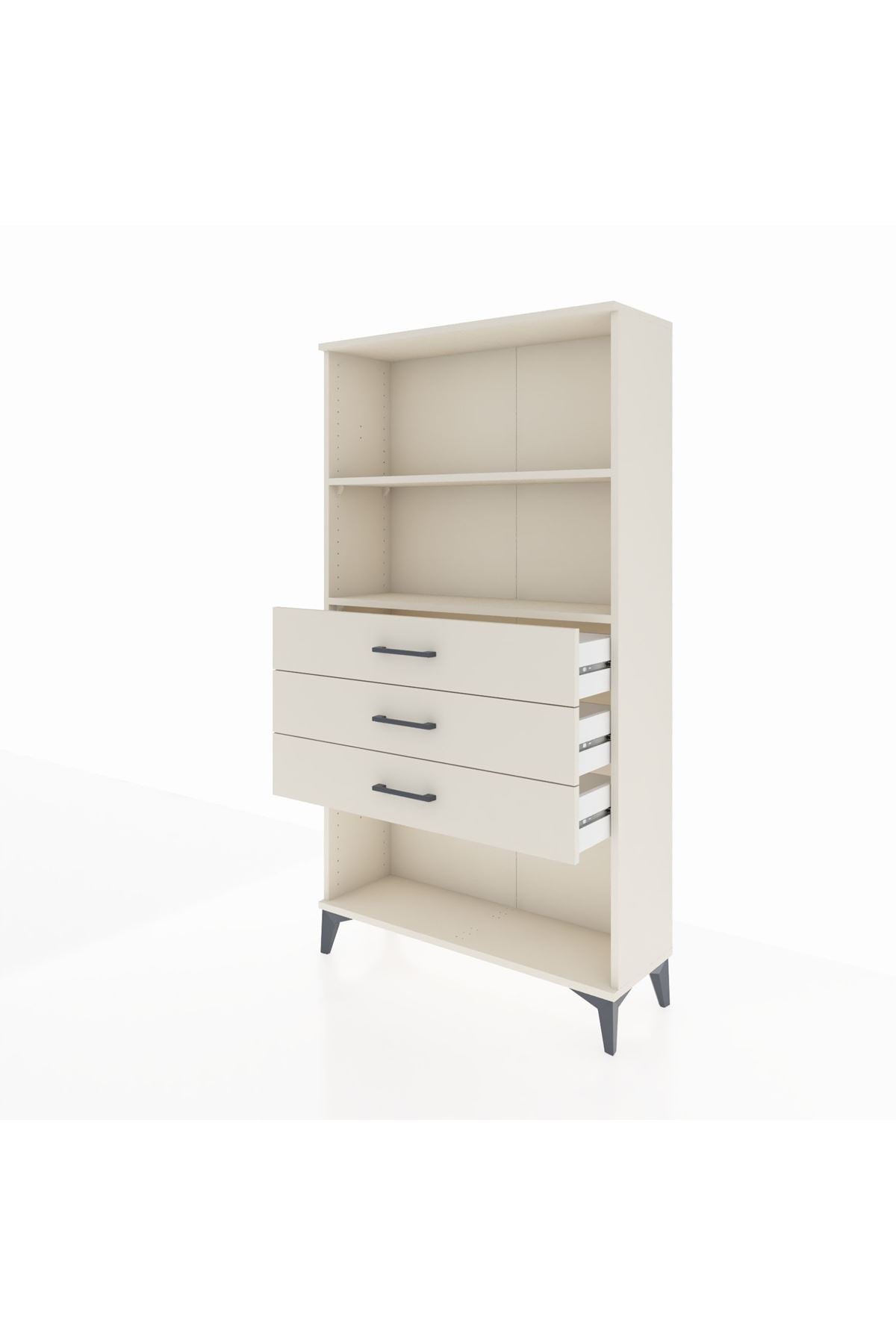 Arges Dolap 2 Raflı 3 Çekmeceli 88x30x163 - S21M090V1A