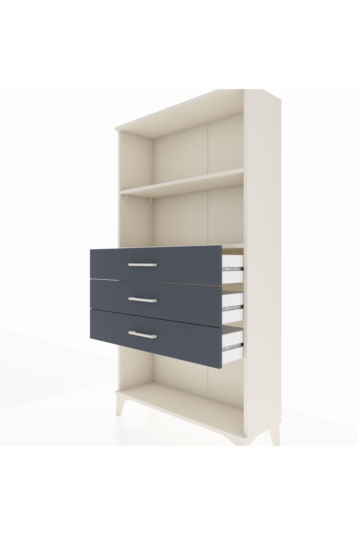 Arges Dolap 2 Raflı 3 Çekmeceli 88x30x163 - S21M090V2A