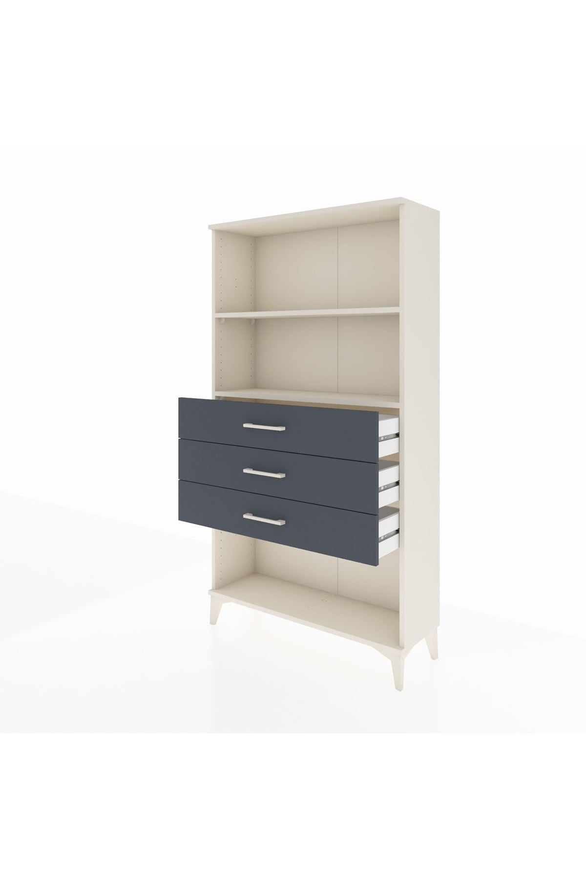Arges Dolap 2 Raflı 3 Çekmeceli 88x30x163 - S21M090V2A