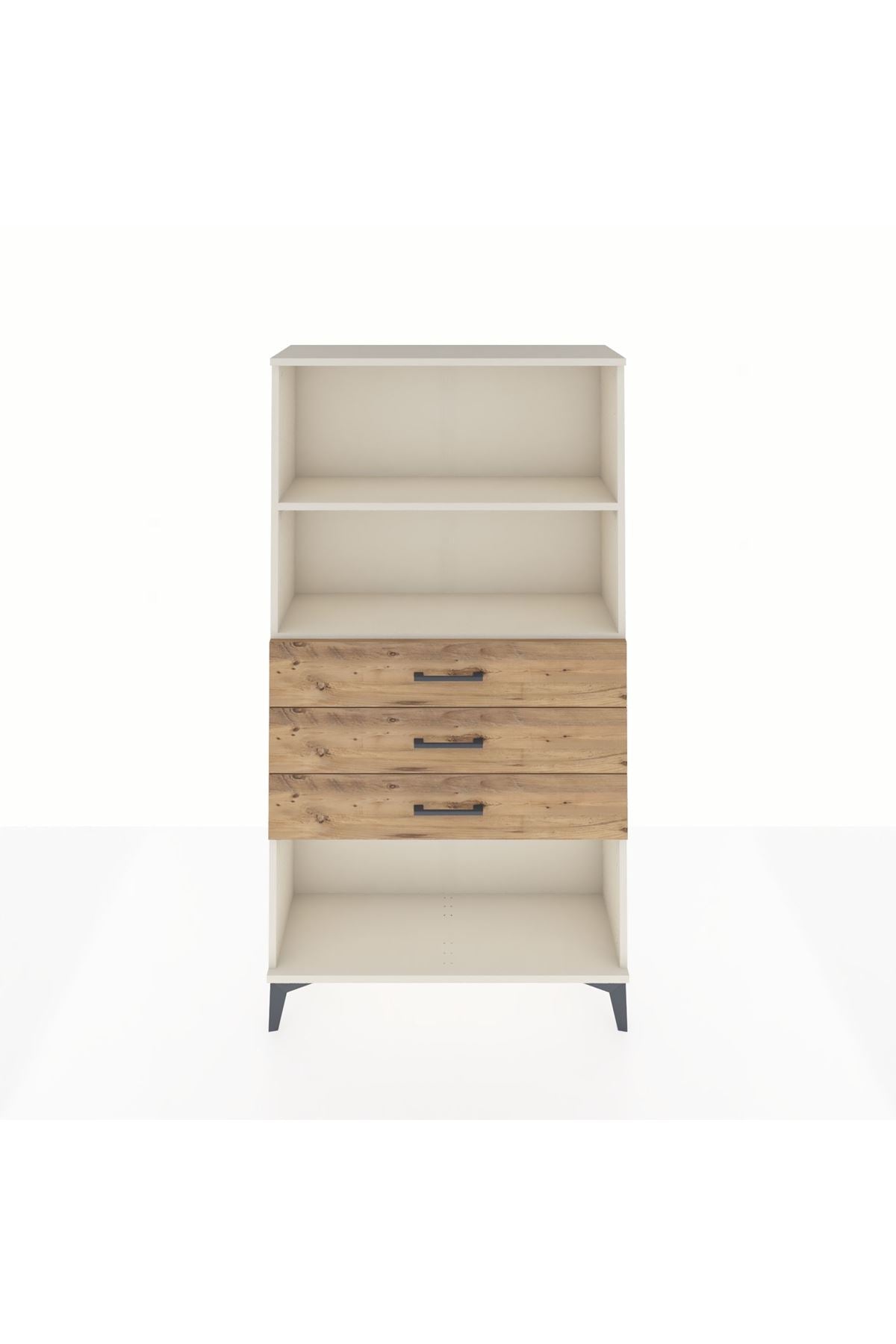 Arges Dolap 2 Raflı 3 Çekmeceli 88x30x163 - S21M090V3A