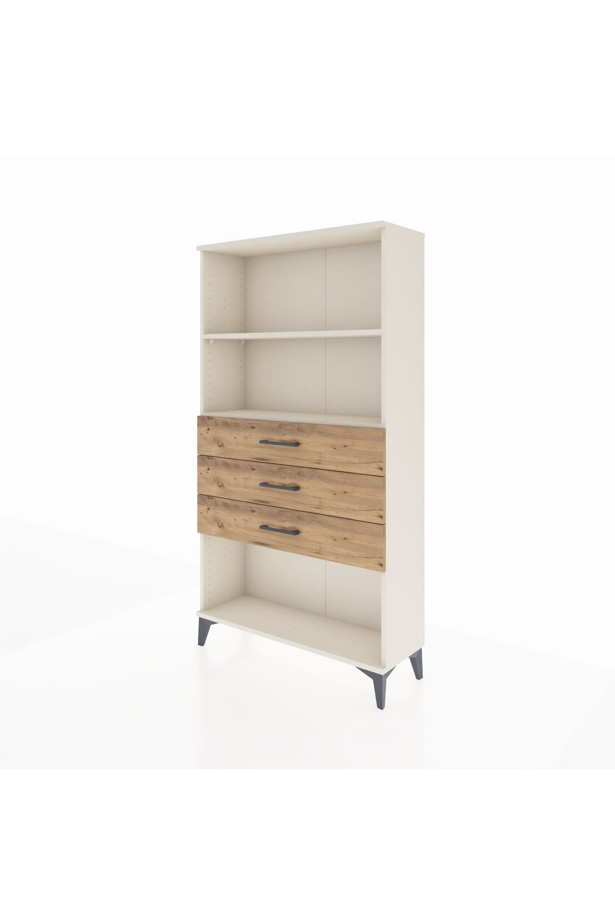 Arges Dolap 2 Raflı 3 Çekmeceli 88x30x163 - S21M090V3A