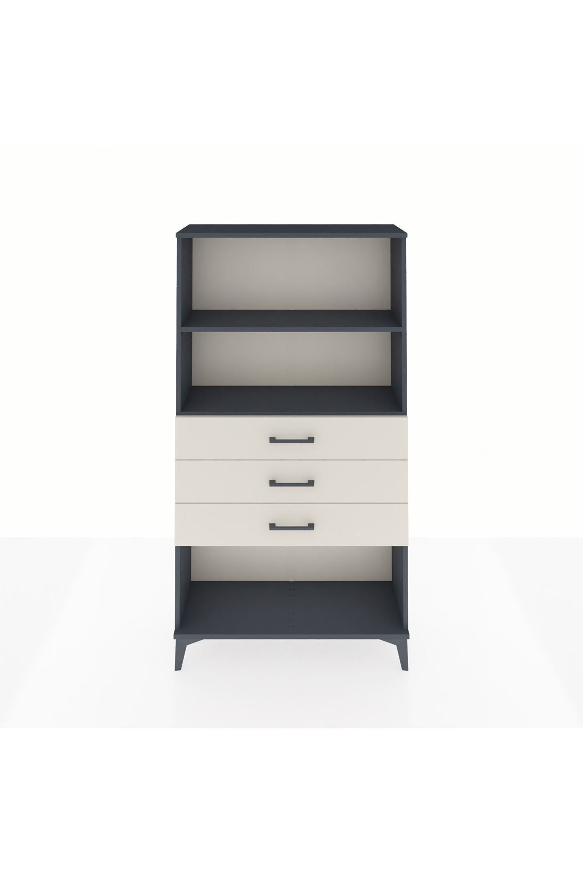 Arges Dolap 2 Raflı 3 Çekmeceli 88x30x163 - S21M090V4A