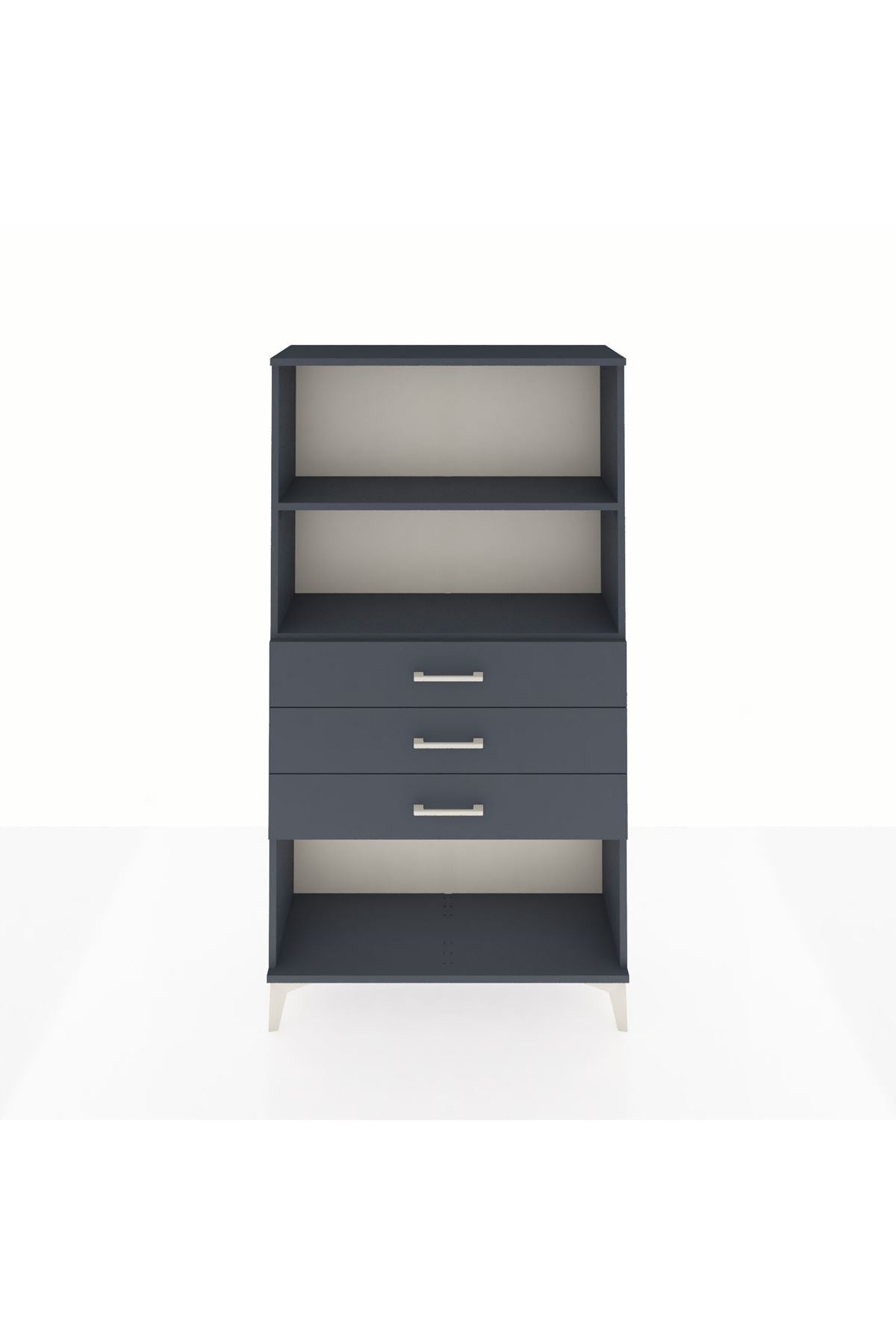 Arges Dolap 2 Raflı 3 Çekmeceli 88x30x163 - S21M090V5A