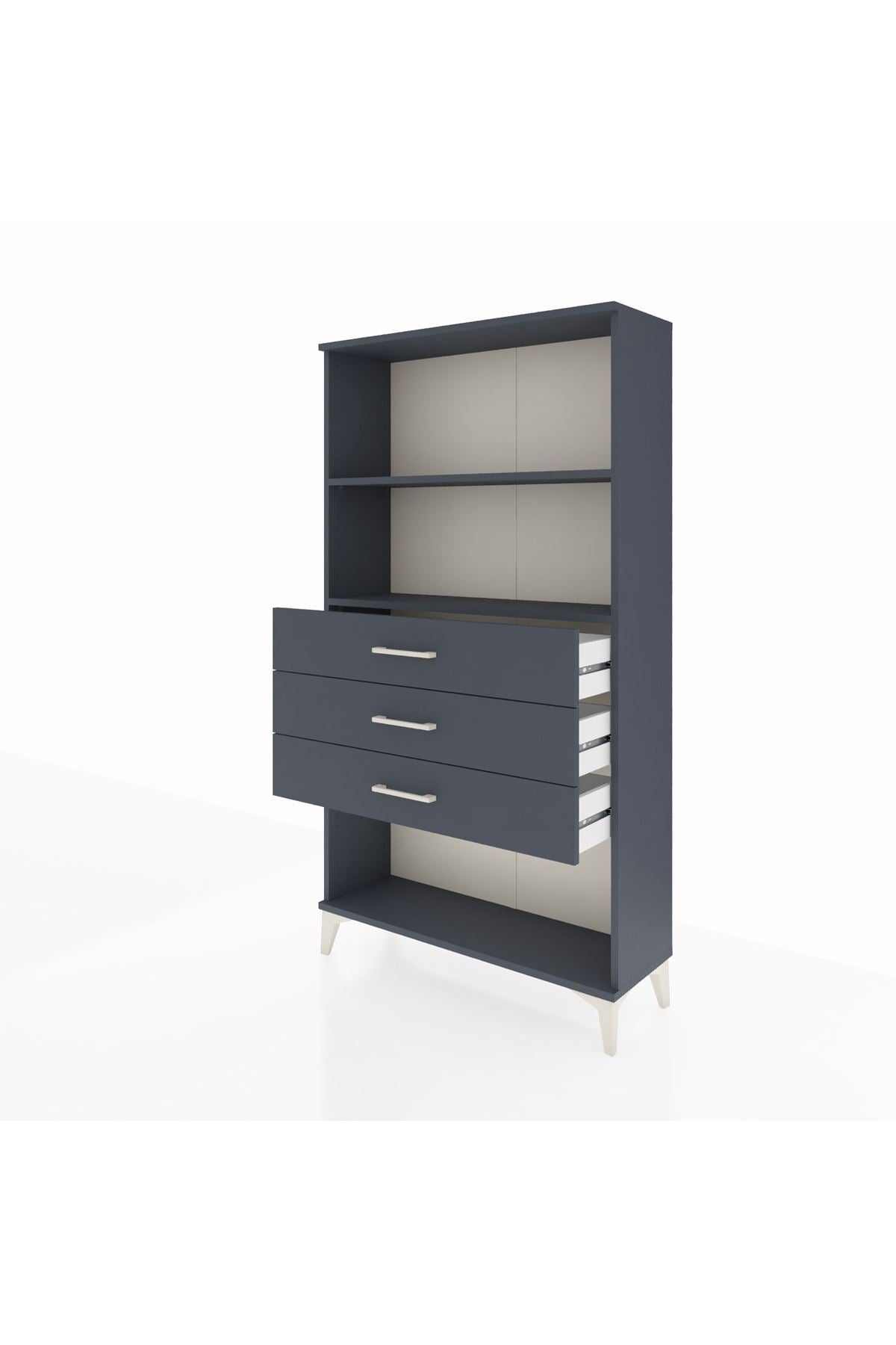 Arges Dolap 2 Raflı 3 Çekmeceli 88x30x163 - S21M090V5A