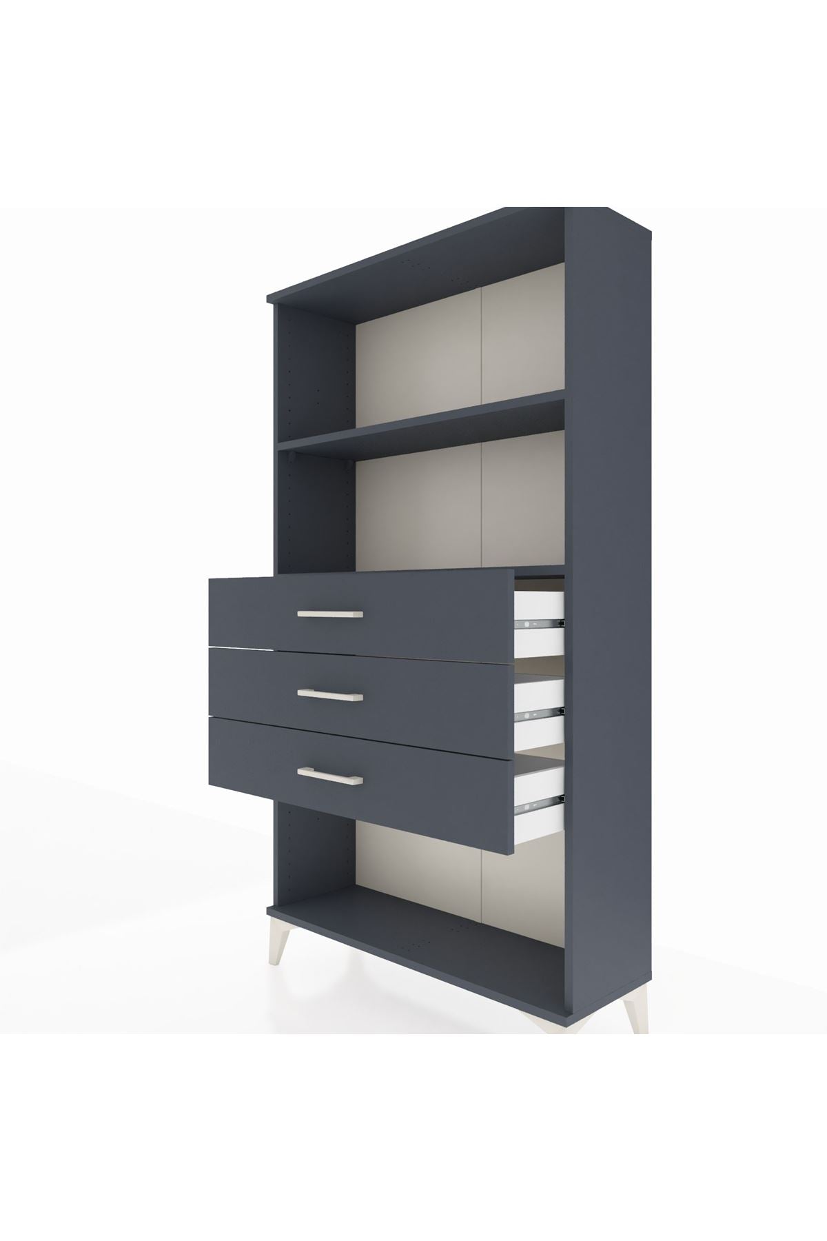 Arges Dolap 2 Raflı 3 Çekmeceli 88x30x163 - S21M090V5A