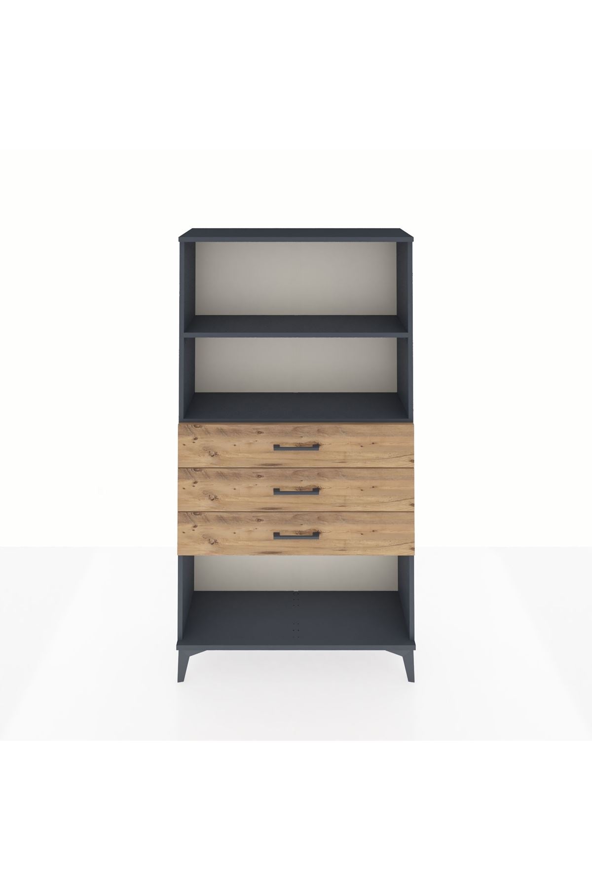 Arges Dolap 2 Raflı 3 Çekmeceli 88x30x163 - S21M090V6A
