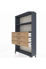 Arges Dolap 2 Raflı 3 Çekmeceli 88x30x163 - S21M090V6A