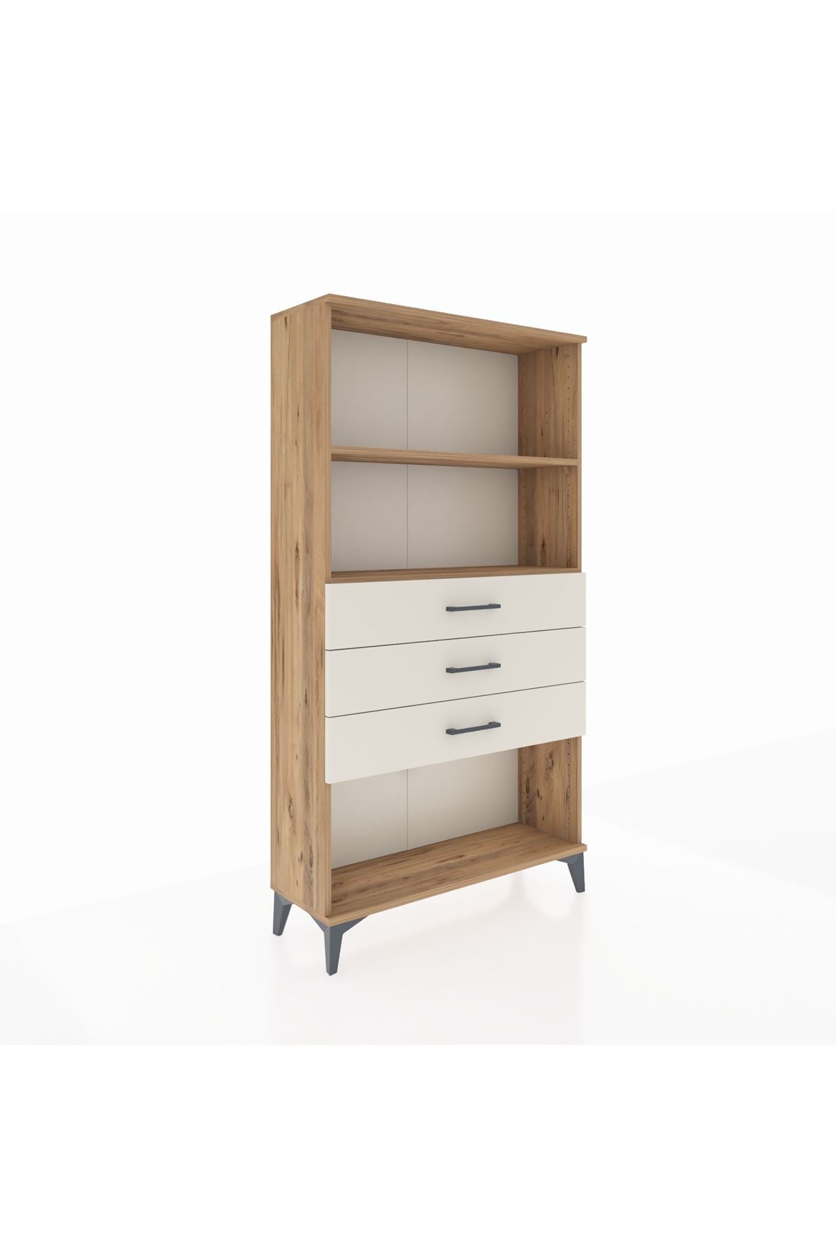 Arges Dolap 2 Raflı 3 Çekmeceli 88x30x163 - S21M090V7A