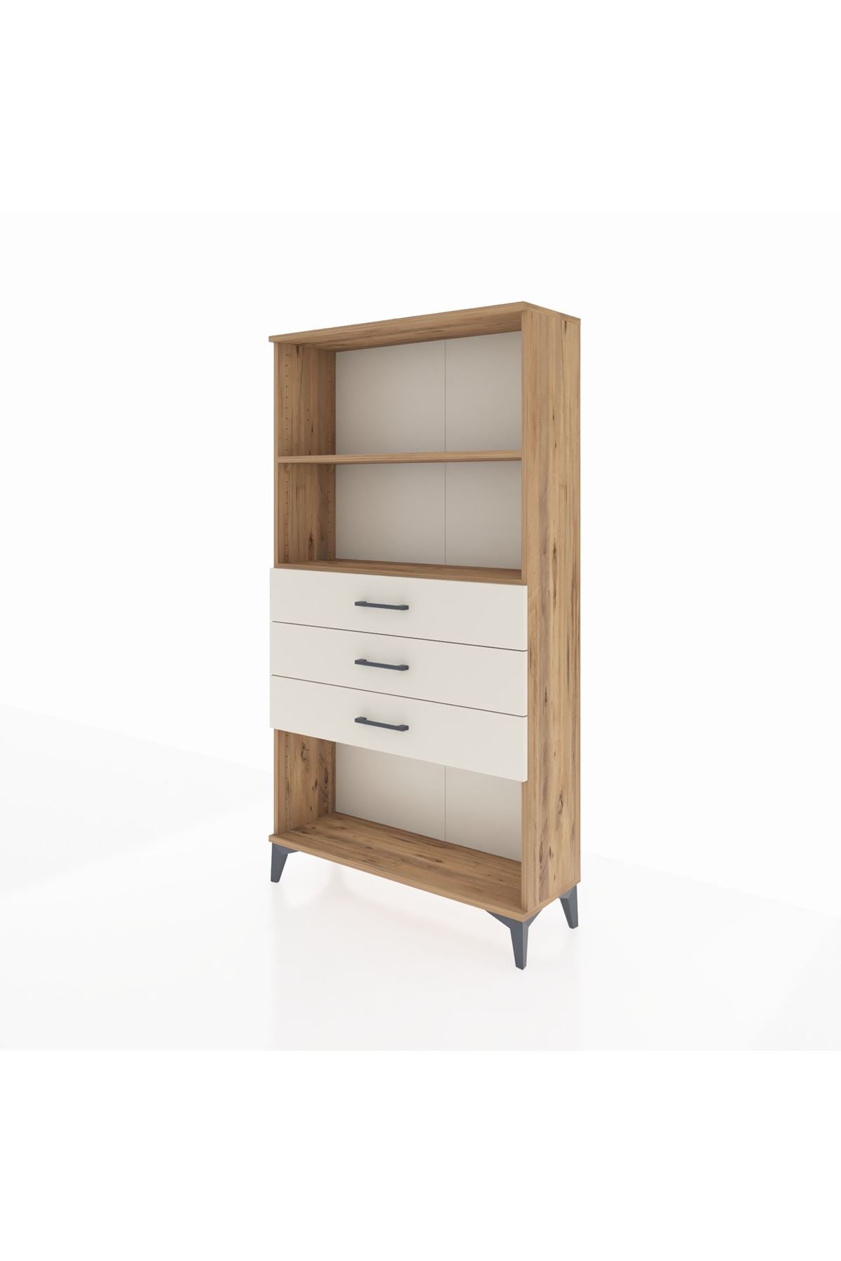 Arges Dolap 2 Raflı 3 Çekmeceli 88x30x163 - S21M090V7A