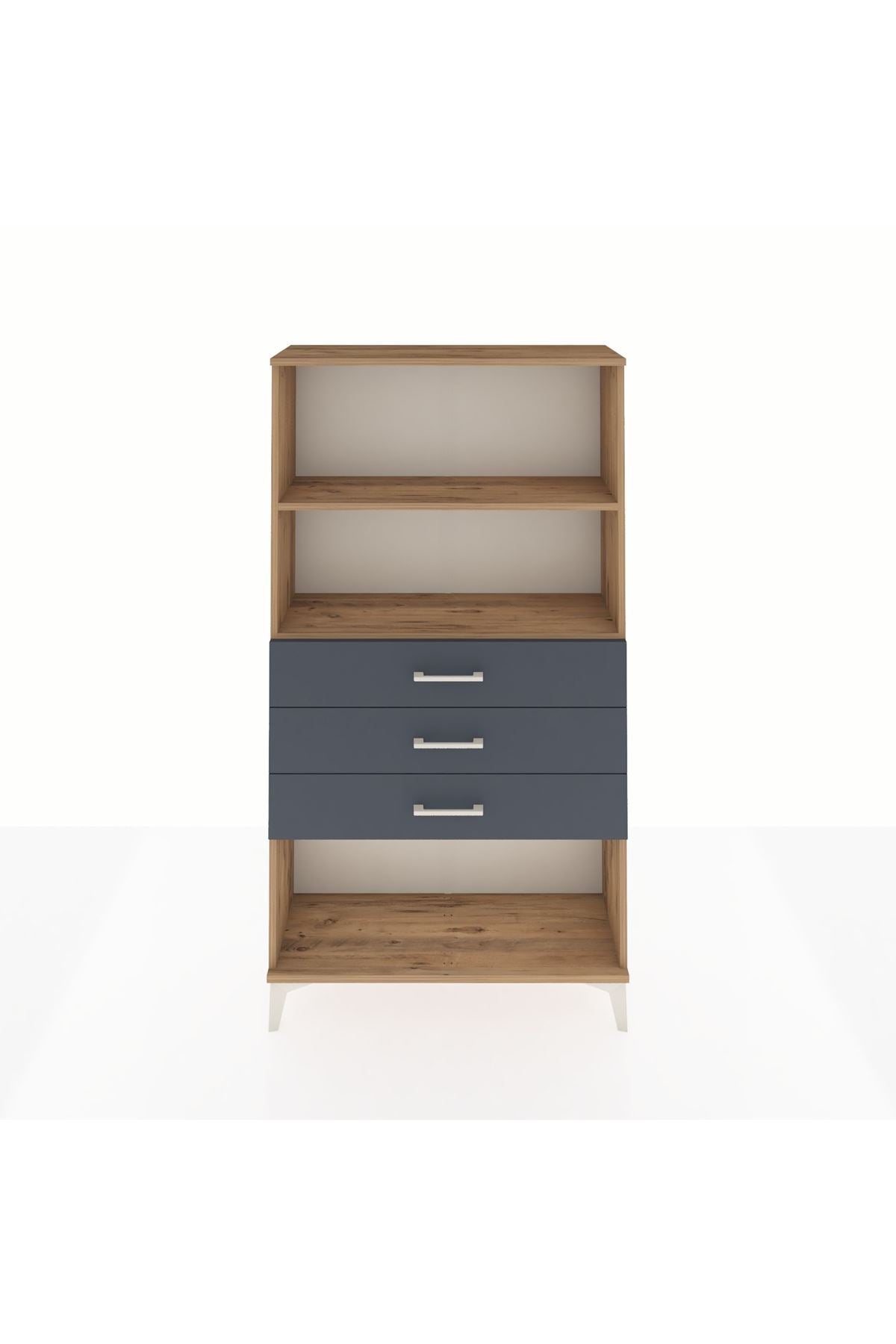 Arges Dolap 2 Raflı 3 Çekmeceli 88x30x163 - S21M090V8A