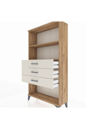 Arges Dolap 2 Raflı 3 Çekmeceli 88x30x163 - S21M090V7A