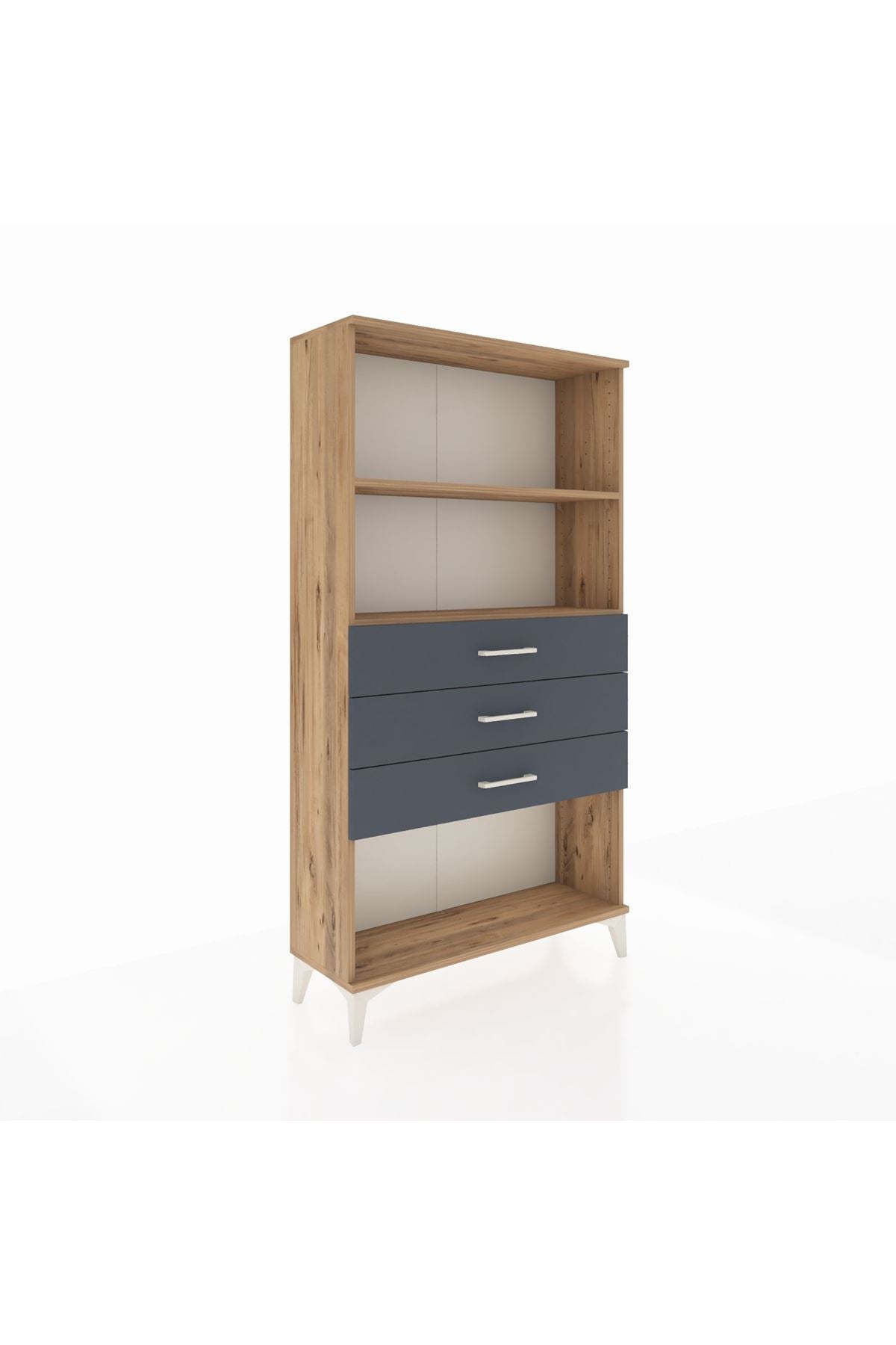 Arges Dolap 2 Raflı 3 Çekmeceli 88x30x163 - S21M090V8A