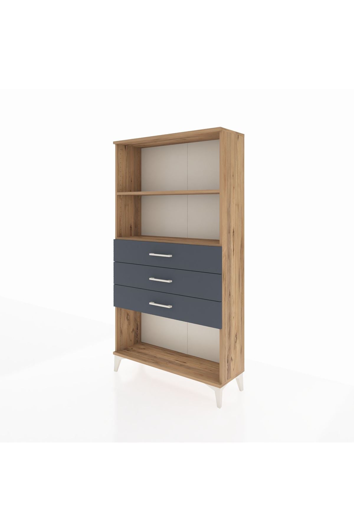 Arges Dolap 2 Raflı 3 Çekmeceli 88x30x163 - S21M090V8A