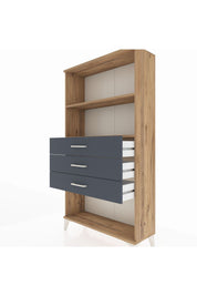 Arges Dolap 2 Raflı 3 Çekmeceli 88x30x163 - S21M090V8A