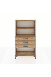 Arges Dolap 2 Raflı 3 Çekmeceli 88x30x163 - S21M090V9A