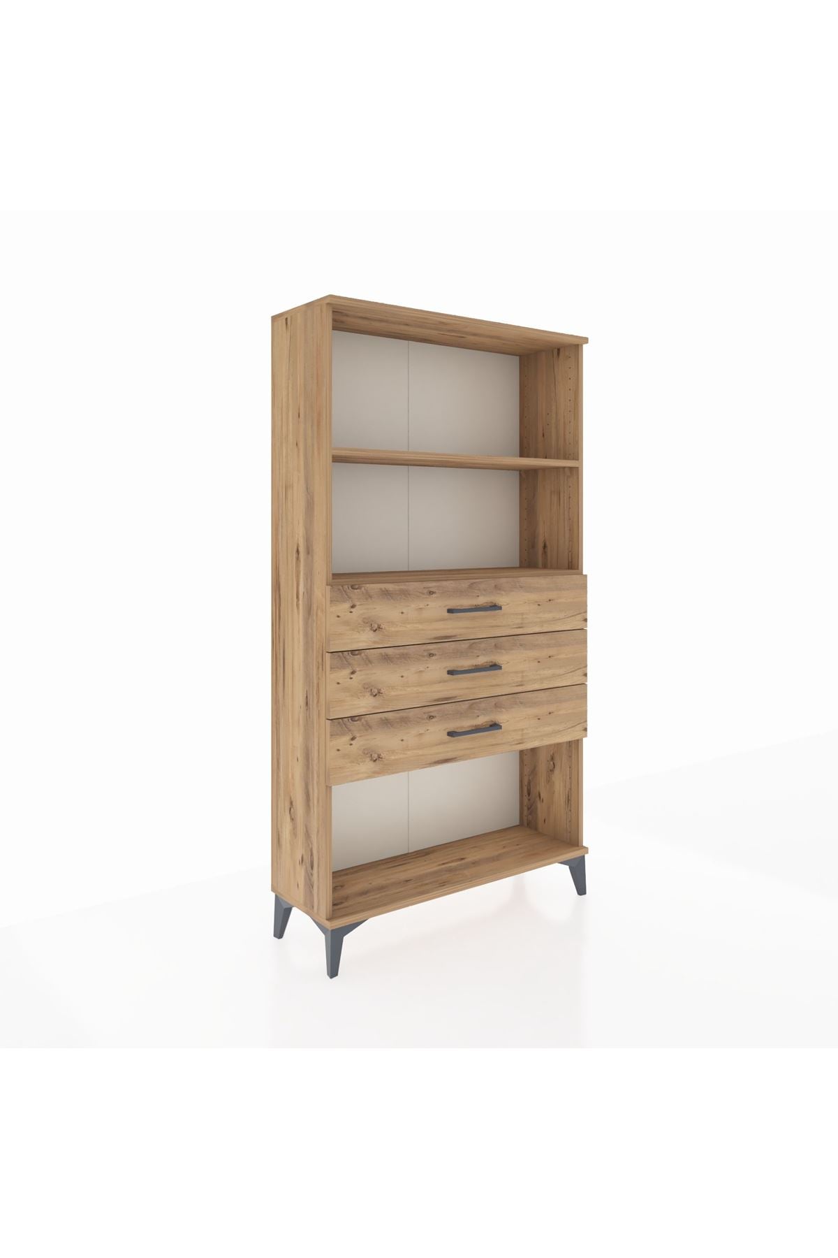 Arges Dolap 2 Raflı 3 Çekmeceli 88x30x163 - S21M090V9A