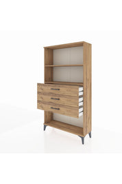 Arges Dolap 2 Raflı 3 Çekmeceli 88x30x163 - S21M090V9A