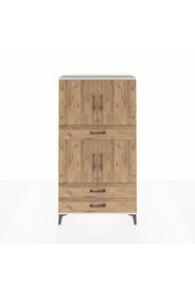Arges Dolap 4 Raflı 3 Çekmeceli 4 Kapaklı 88x30x163 - S21M091V3A