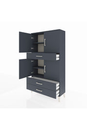 Arges Dolap 4 Raflı 3 Çekmeceli 4 Kapaklı 88x30x163 - S21M091V5A