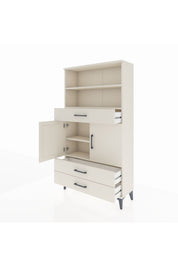 Arges Dolap 4 Raflı 3 Çekmeceli 2 Kapaklı 88x30x163 - S21M092V1A