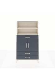 Arges Dolap 4 Raflı 3 Çekmeceli 2 Kapaklı 88x30x163 - S21M092V2A
