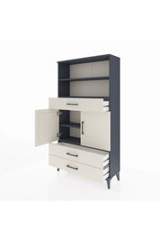 Arges Dolap 4 Raflı 3 Çekmeceli 2 Kapaklı 88x30x163 - S21M092V4A
